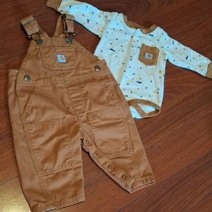 Carhartt Brown Durable Overalls